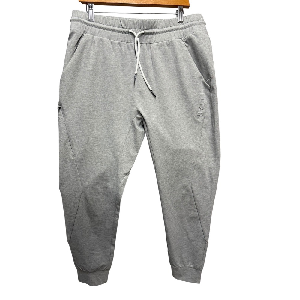 BYLT Premium Basics Jogger Pants Men L Gray Excellent Tapered Athleisure